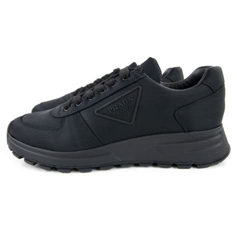 prada sneakers nero|prada denim sneakers.